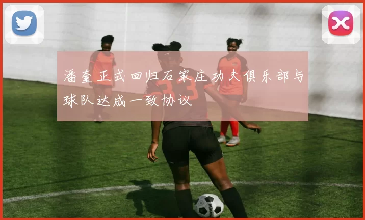 潘奎正式回归石家庄功夫俱乐部与球队达成一致协议